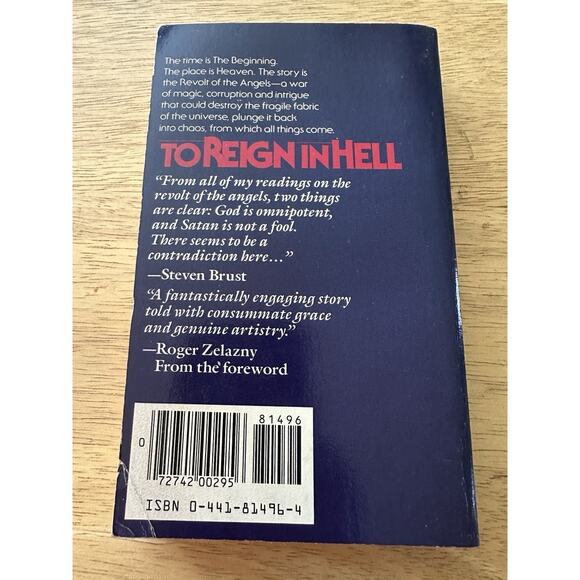 Steven Brust, Fantasy Novels, Yendi, To Reign in Hell, Teckla, set 1980s PB VTG - Picture 9 of 14